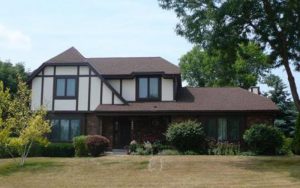 Brown and White House